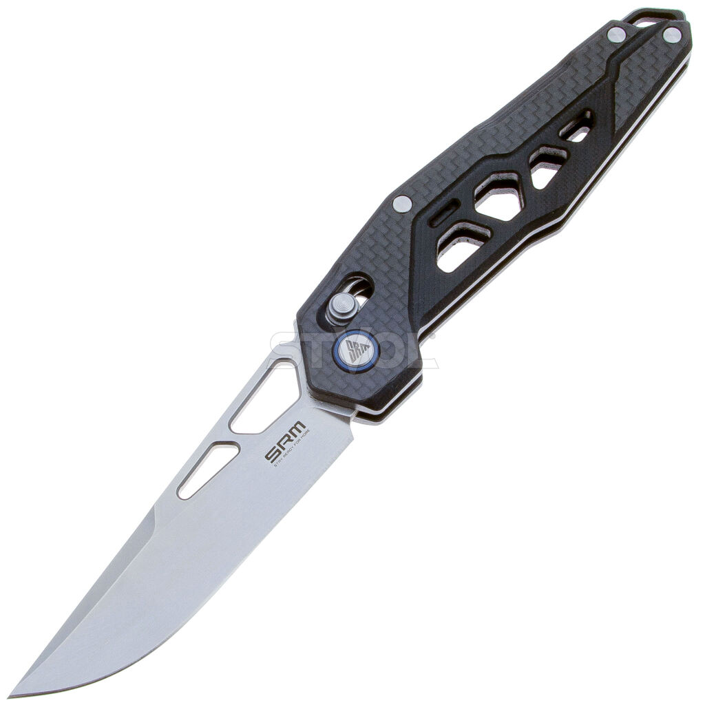 Нож SRM Mecha 9225-KB, D2, G10 + carbon fiber