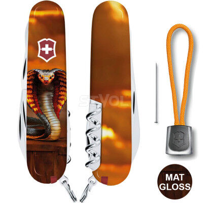 Ніж Victorinox Swiss Army Climber Zodiac Золота дерев'яна змія фото 2