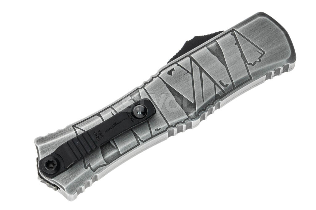 Нож Microtech Hera II Mini D/E OTF, Signature Brushed Metal Mummy Фото 5