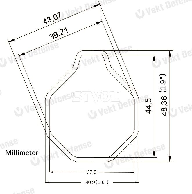 Цевье AR-15 Карбоновое волокно, 15" M-LOK Vector Optics (SCRAAM-60) Фото 4