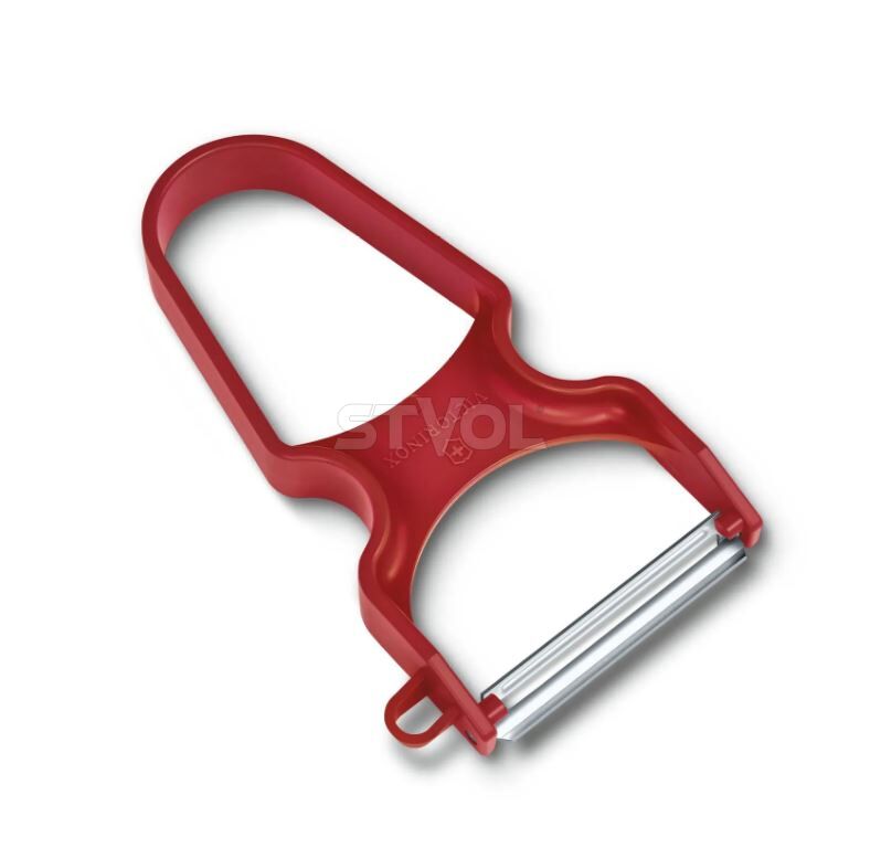 Овочечистка Victorinox RAPID, червона, гладка одностороння РК фото 4