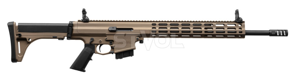Карабін нарізний Robinson XCR-L 223REM 18,6" Gas Piston 1:7 Heavy M-Lok FDE фото