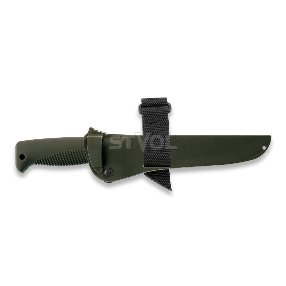 Нож Peltonen M95, покрытие cerakote OD, хаки, хаки композитный чехол Фото 4