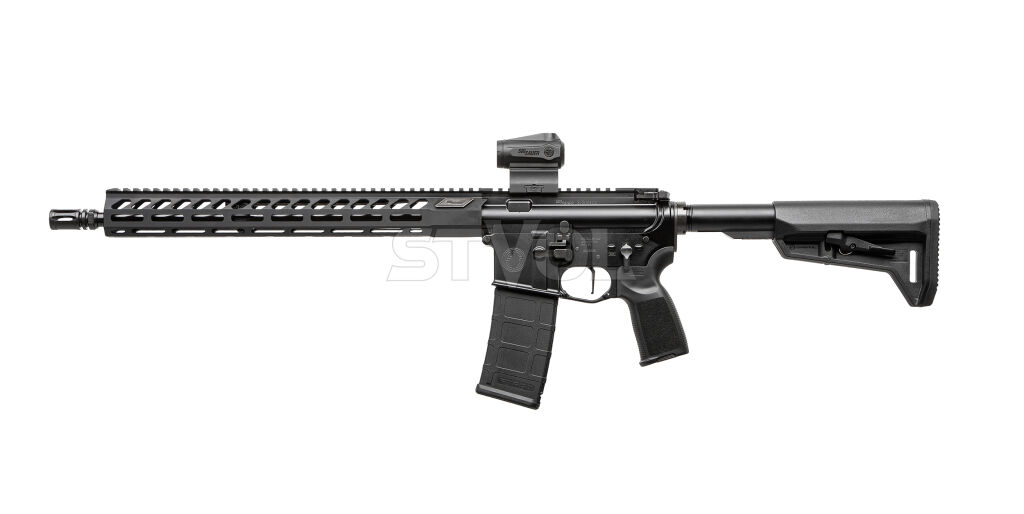 Карабін нарізний Sig Sauer M400-FORGE, 223 REM, 16", SEMI, ROMEO-MSR GEN II, TELE STOCK, AL MLOK HG, (1) 30RD MAG, BLK фото 6