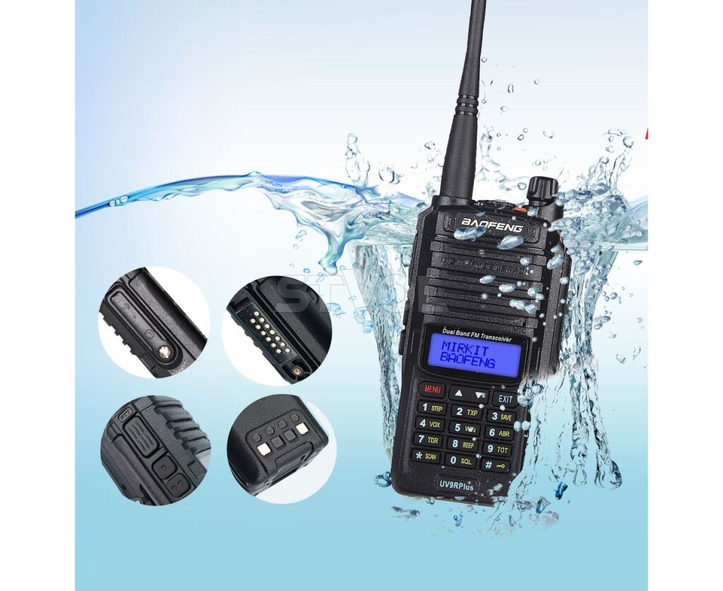 Рация Baofeng UV-9R Plus 8W,1800 мАч UHF/VHF, IP67 Фото 4