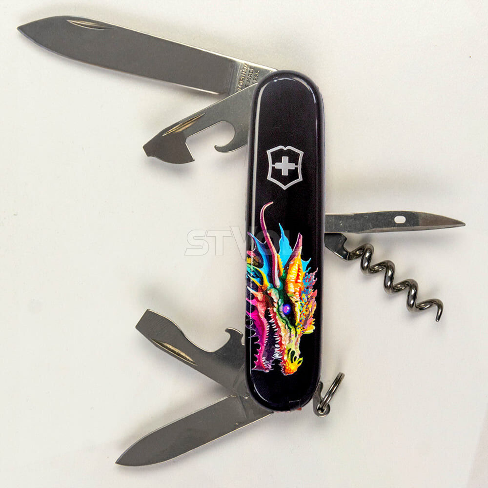 Ніж Victorinox Swiss Army Spartan Zodiac Яскравий дракон фото 2