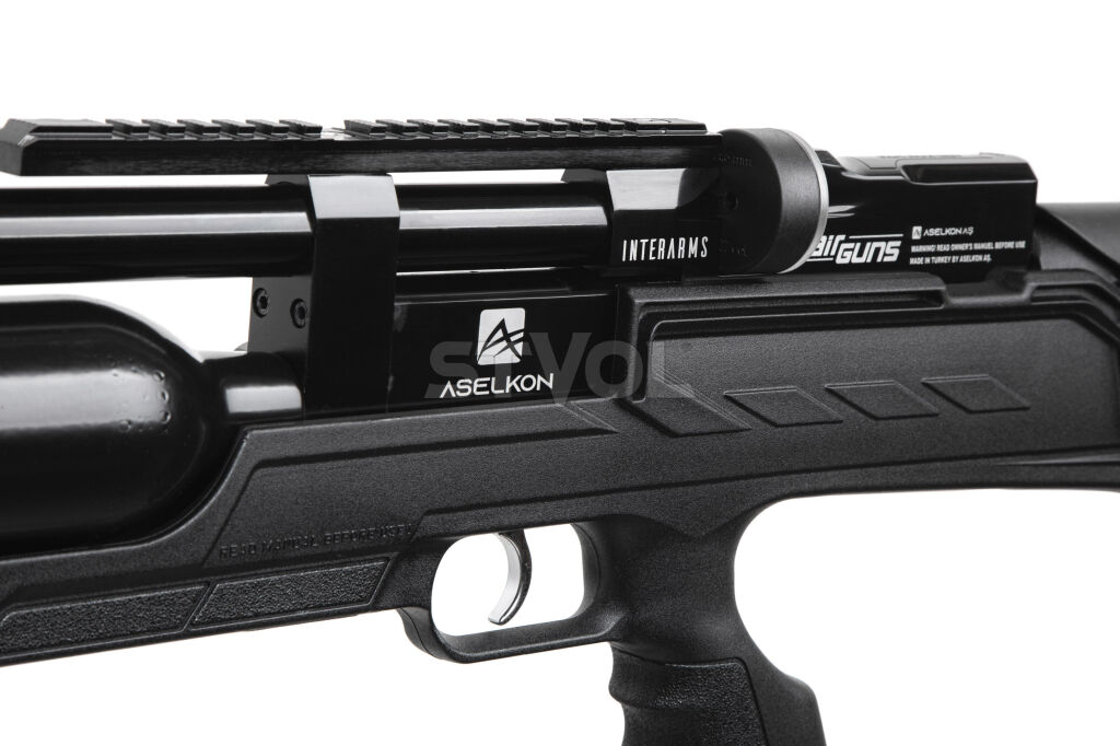 Пневматическая Редукторная PCP винтовка  Aselkon MX8 Evoc Black  кал. 4.5 Фото 7