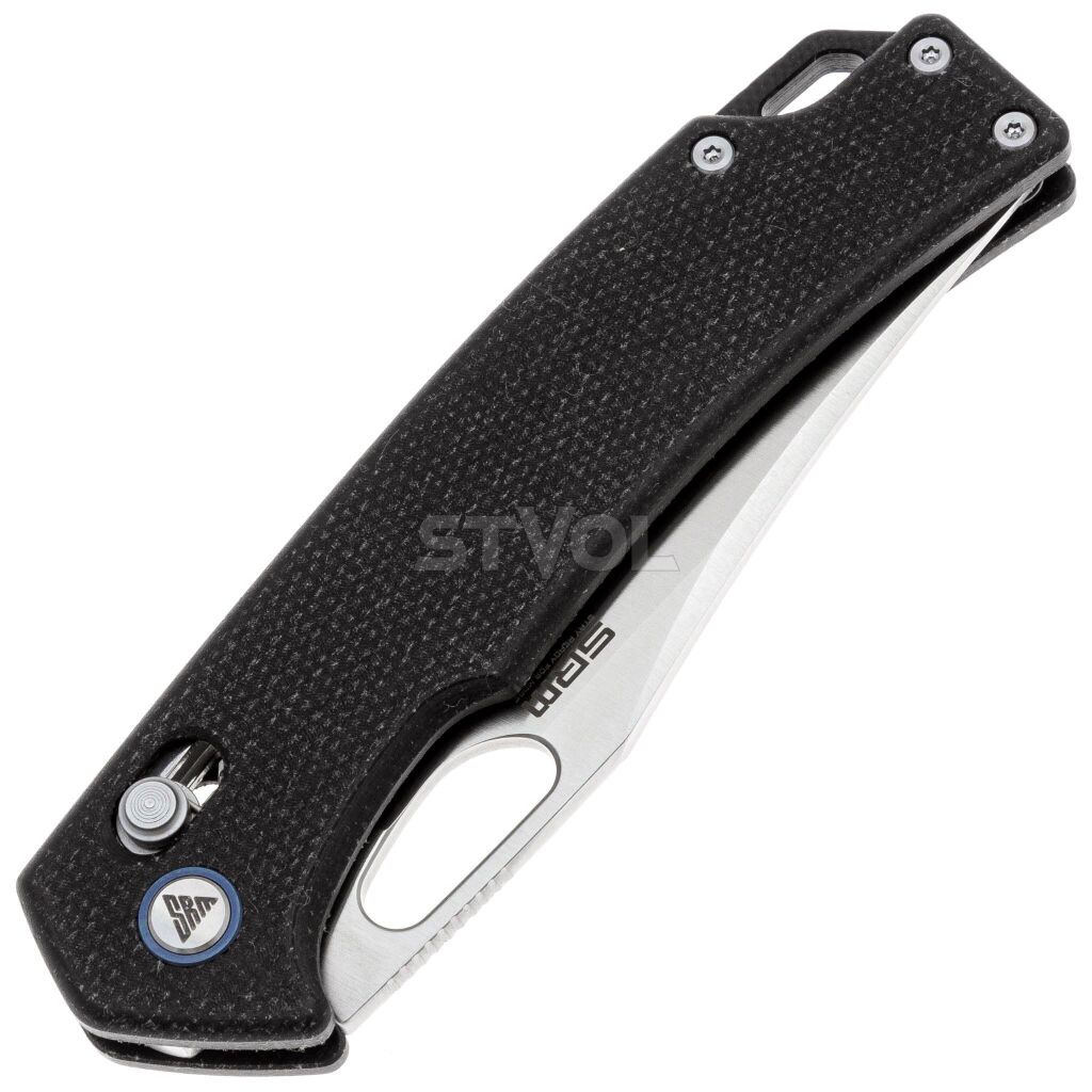 Нож SRM Retreiver 9203-MB, 10Cr15CoMoV, черная микарта Фото 5