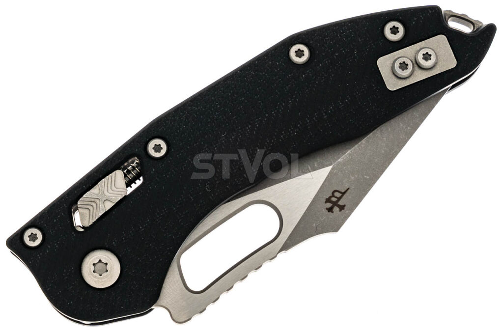 Ніж Microtech Stitch Ram-Lock, fluted, Apoc, чорне руків'я G10 фото 3