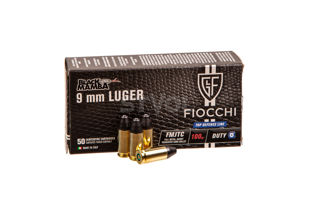 Патрони нарізні Fiocchi Black Mamba 9х19 Luger FMJTC BM 100Gr (6.48 г) фото 2