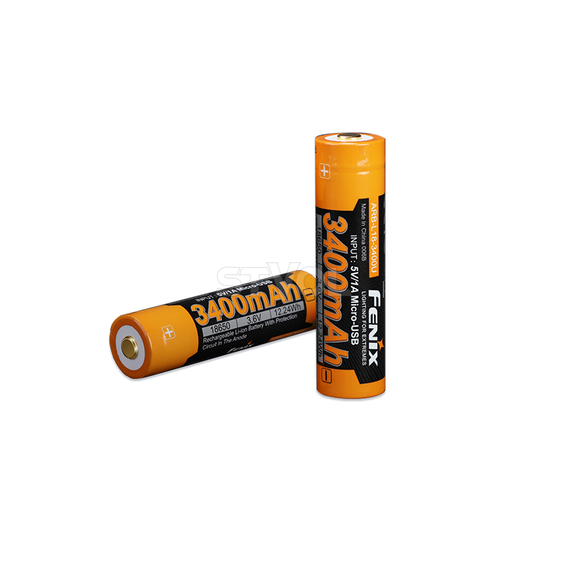 ARB-L18-3400U Акумулятор 18650 Fenix (3400 mAh) micro usb зарядка фото 3