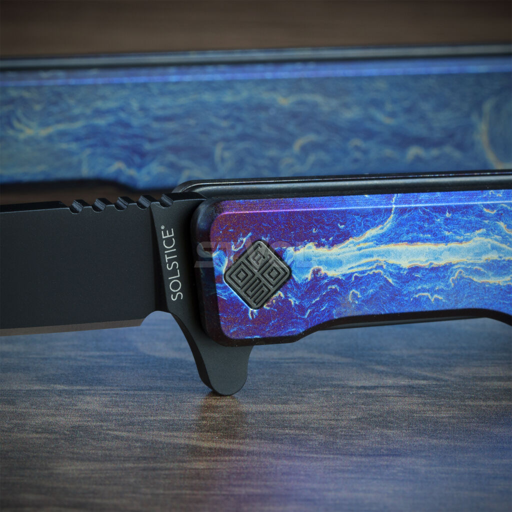 Ніж Ocaso "Solstice", Anodized titanium, Black фото 2