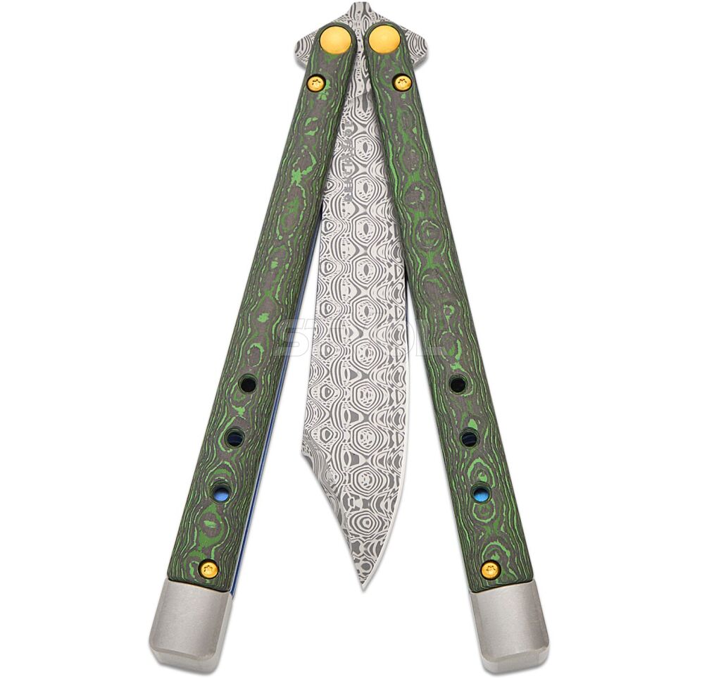 Ніж Benchmade "Necron Limited", balisong, monarch dama,jungle wear fat carbon фото 6