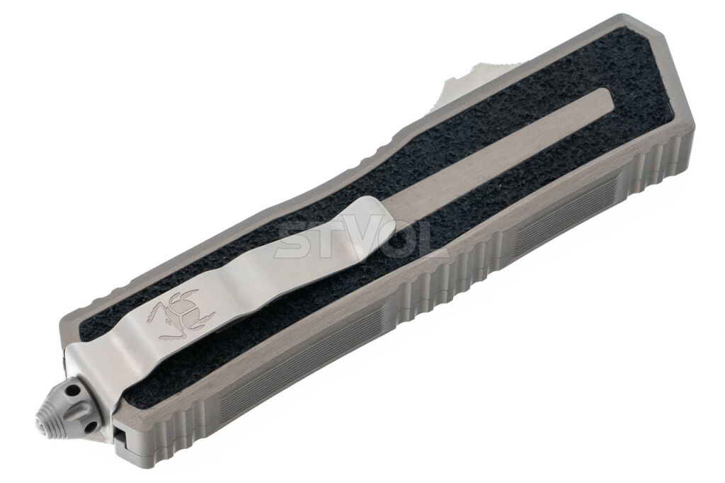 Ніж Microtech Scarab II Gen III D/E-S, stonewash, чорно-сірий фото 4