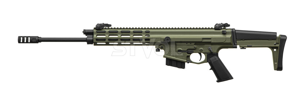 Карабин нарезной Robinson XCR-L 223REM 16" Gas Piston 1:7 Lightweight M-Lok Green Фото 3