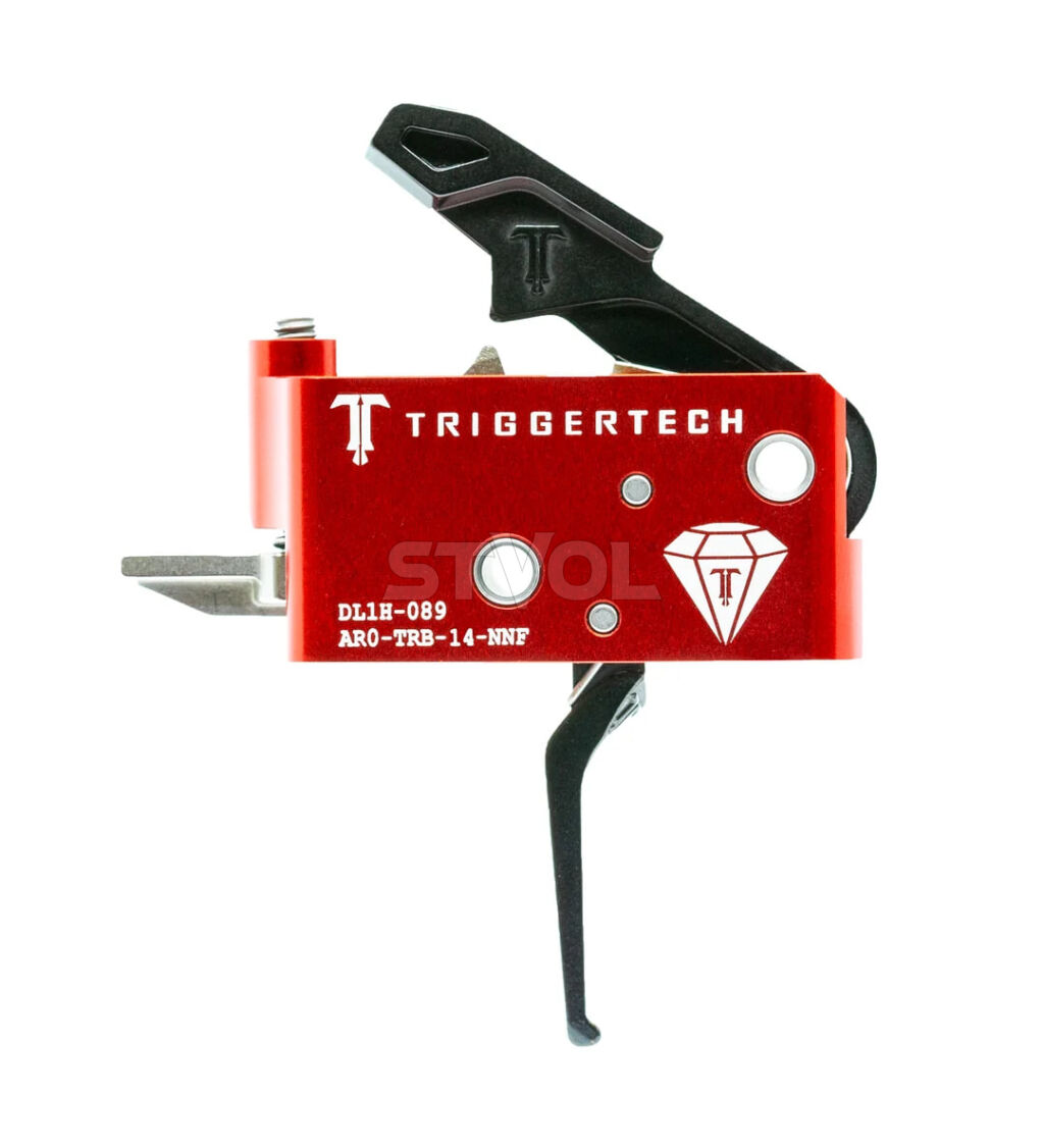 AR0-TRB-14-NNF УСМ TriggerTech AR15 Black AR Diamond Flat Red фото