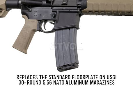 П'ятка для магазину Magpul L-Plate USGI 5.56x45 (Black) фото 4