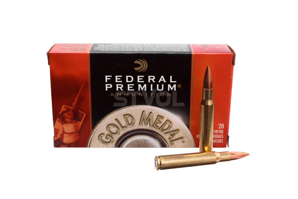 Патрон нарізний Federal Gold Medal, 30-06, 168 GR (10,89 г), Sierra Matchking BTHP фото
