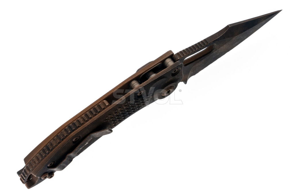 Ніж Microtech Stitch S/E полусеррейтор Plague Outbreak Signature Series фото 3