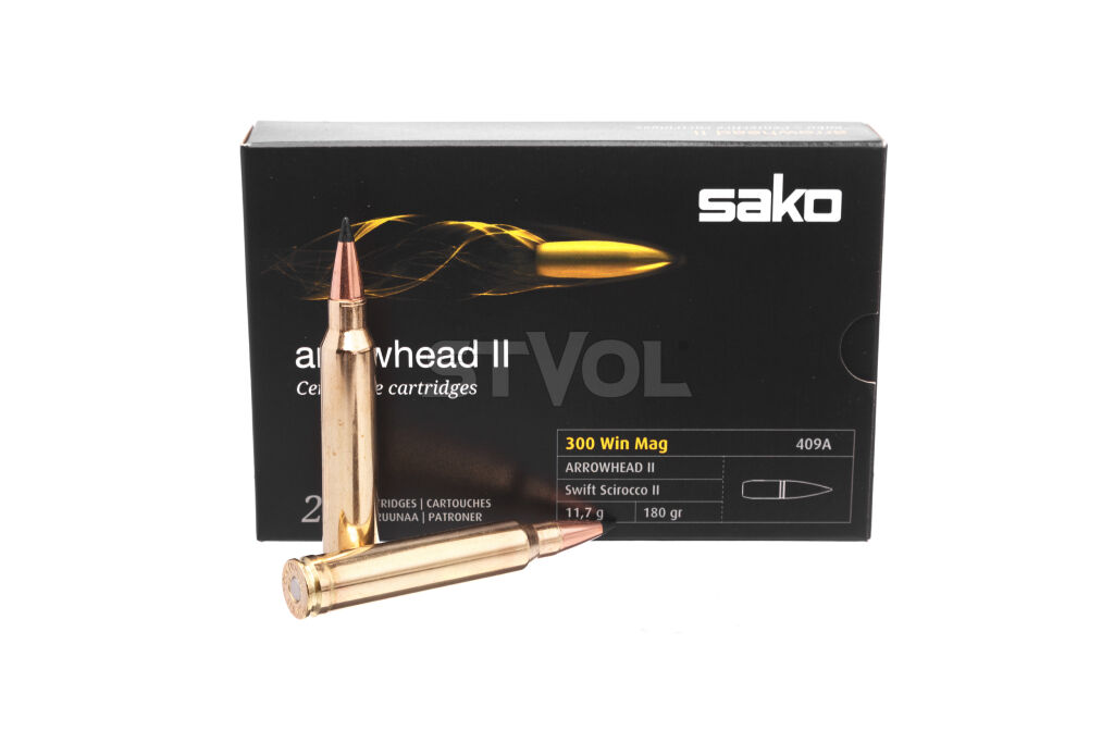 Патрон нарезной Sako Arrowhead II Swift Scirocco кал.300WM 11,7гр