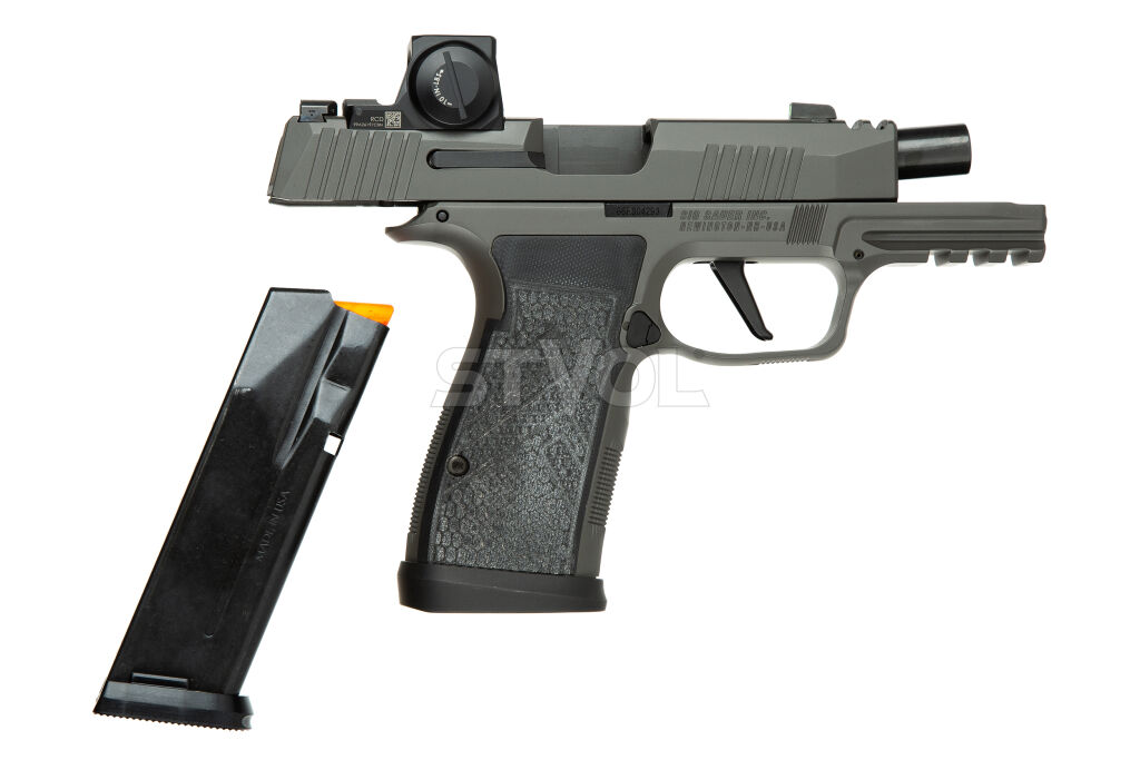 Пистолет спортивный Sig Sauer P365 AXG LEGION 9мм, прицел ROMEO X COMPACT, (3) 17RD STEEL MAG, GRAY Фото 6
