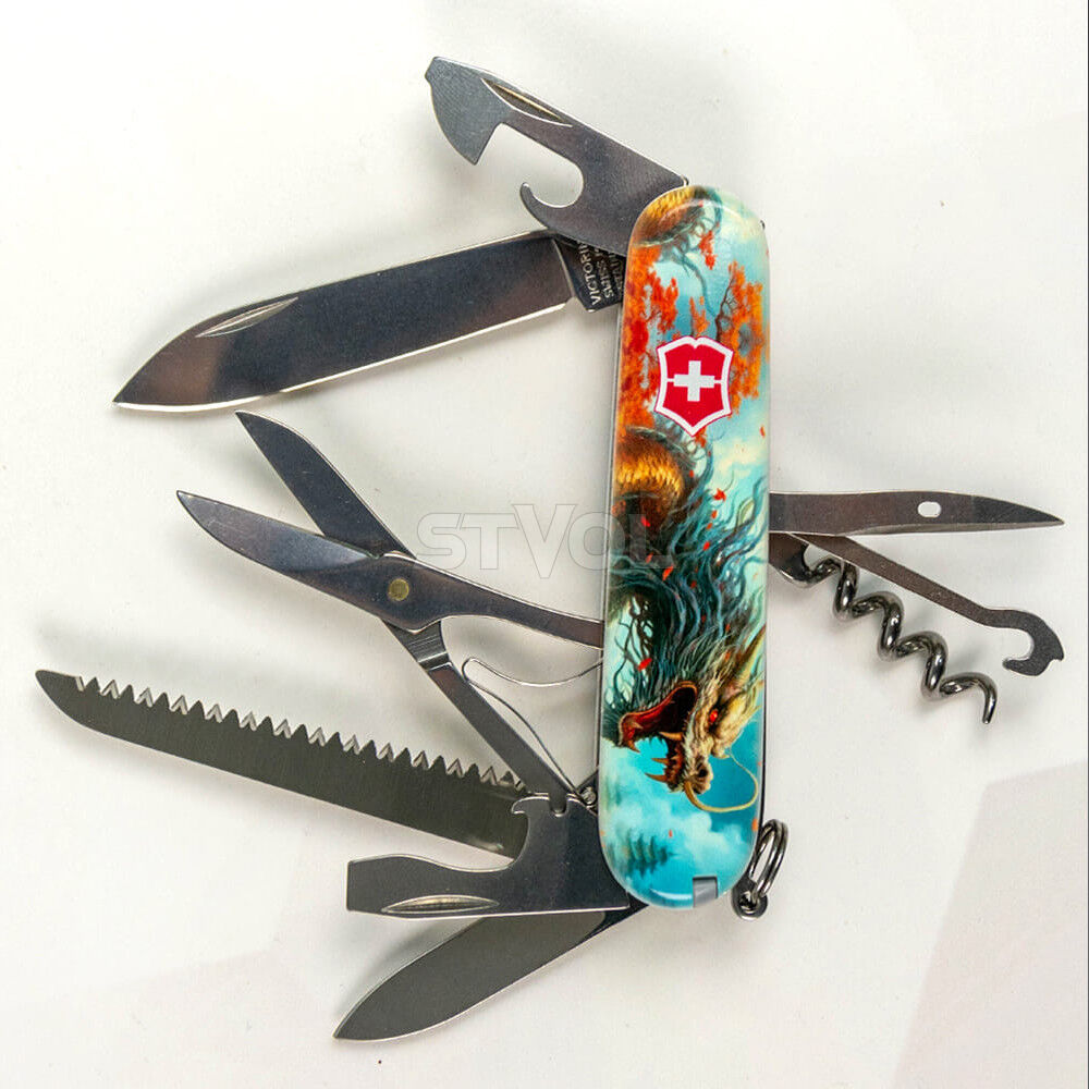 Ніж Victorinox Swiss Army Huntsman Zodiac Бойовий дракон фото 3