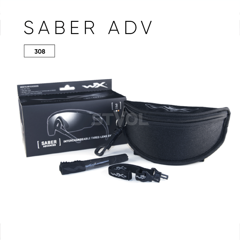 Окуляри захисні, Wiley X не корегувальні, з лінзами з пласмас 308 SABER ADV Smoke/Clear/Rust Matte Фото 5