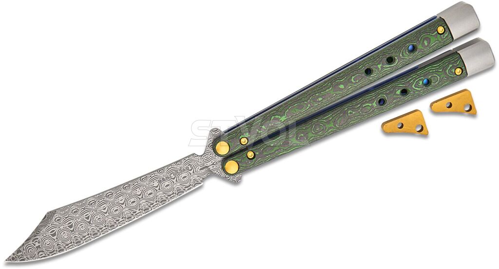 Ніж Benchmade "Necron Limited", balisong, monarch dama,jungle wear fat carbon фото