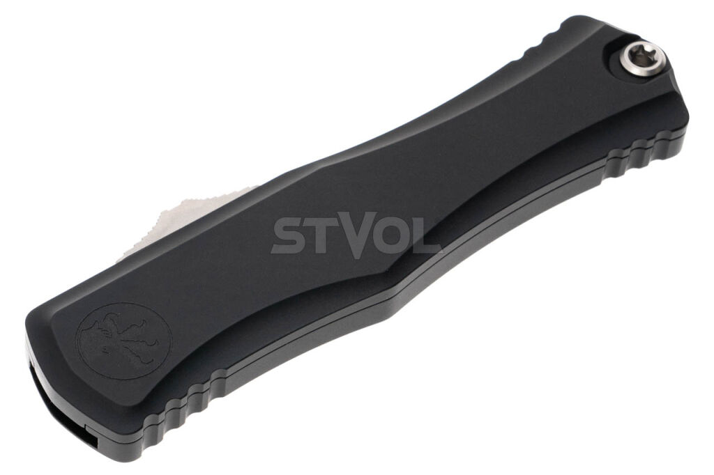 Ніж Microtech Hera II OTF, recurve stonewash, чорний фото 3
