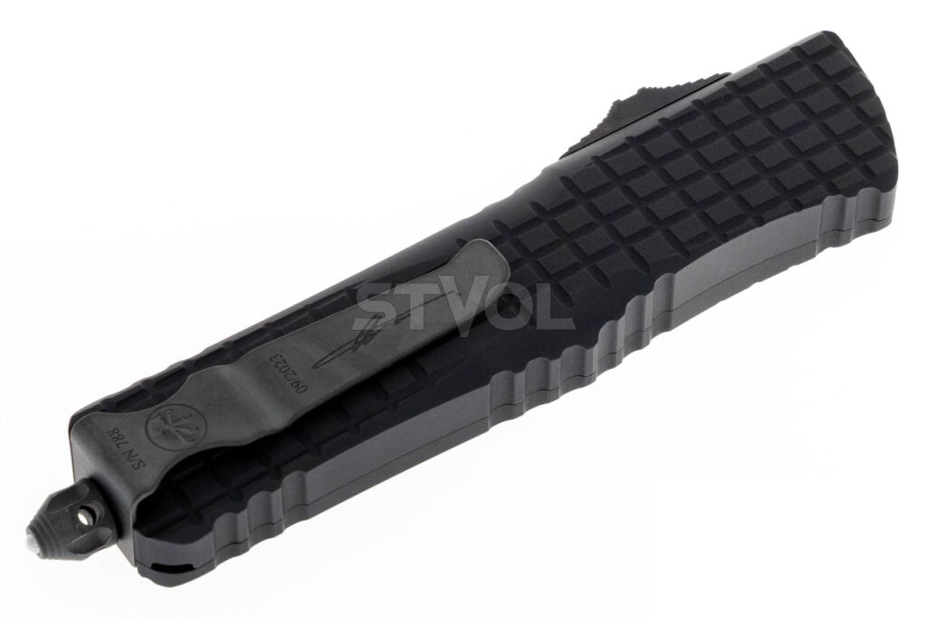 Нож Microtech Combat Troodon Delta OTF, fluted DLC, черный Фото 4