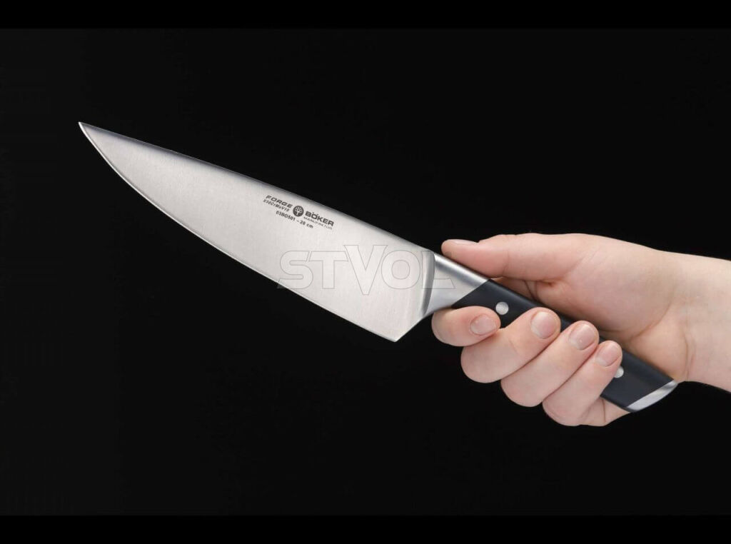 Шефский кованый кухонный нож Boker Forge Chefmesser Фото 6