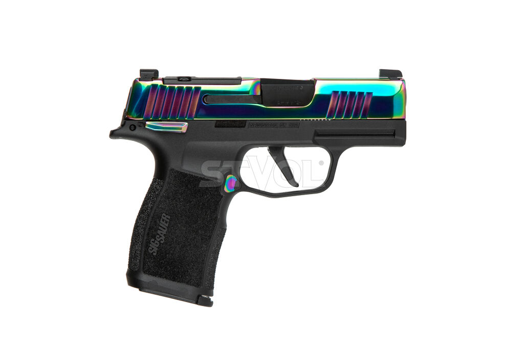 Пістолет спортивний Sig Sauer P365X 9MM, 3.1IN, RAINBOW & BLK, (2) 12RD STEEL MAG, MS, OR фото 2
