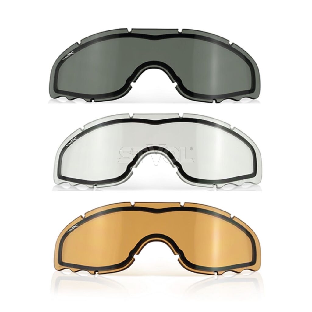 Окуляри захисні, Wiley X не корегувальні, з лінзами з пласмас Mask SP293DLT Spear Dual Smoke/Clear/R фото 2