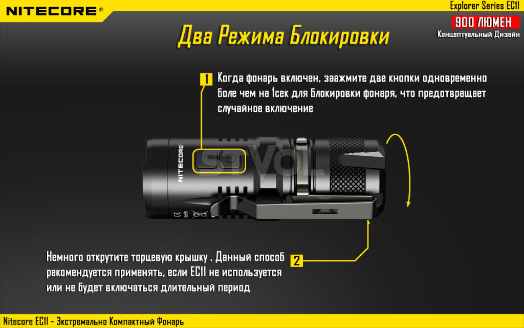 Фонарь Nitecore EC11 Фото 11