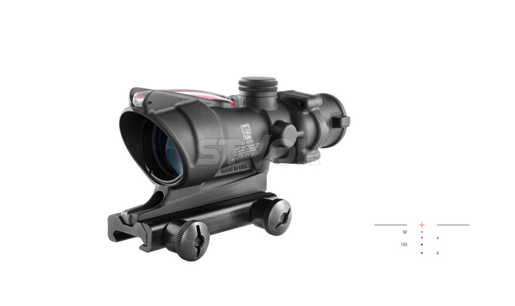 Прицел TRIJICON ACOG 4x32 Dual Illuminated Red Crosshair 300 BLK Merged; TA51