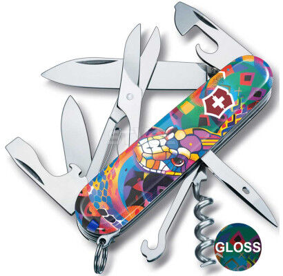 Нож Victorinox Swiss Army Climber Zodiac Яркая змея