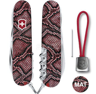 Ніж Victorinox Swiss Army Huntsman Design Принт Шкіра пітона фото 2