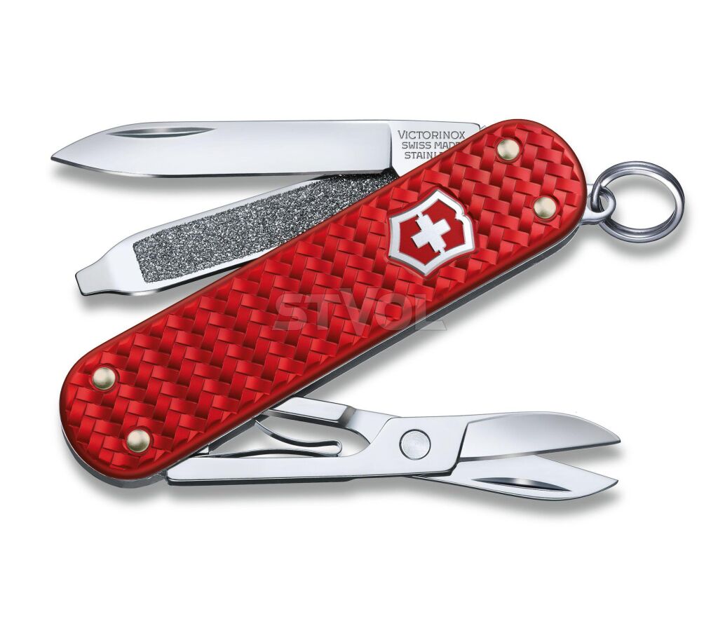 Ніж Victorinox Classic SD Precious Alox Iconic Red фото