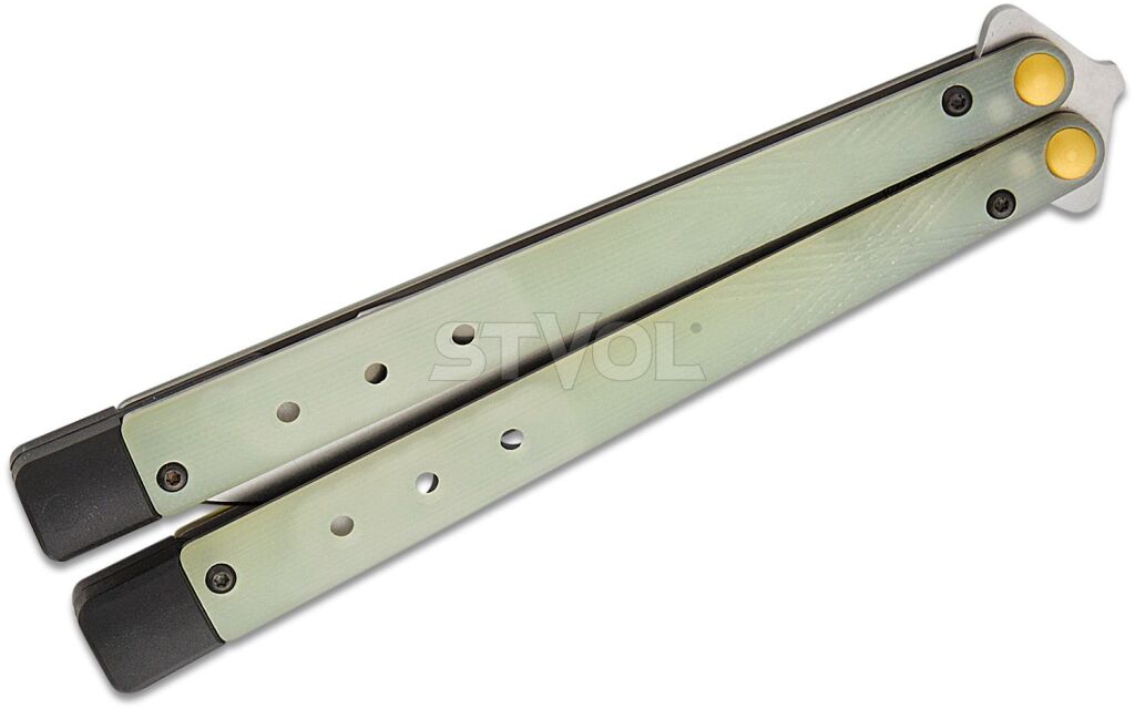 Ніж Benchmade "Necron", balisong, jade G10 фото 4
