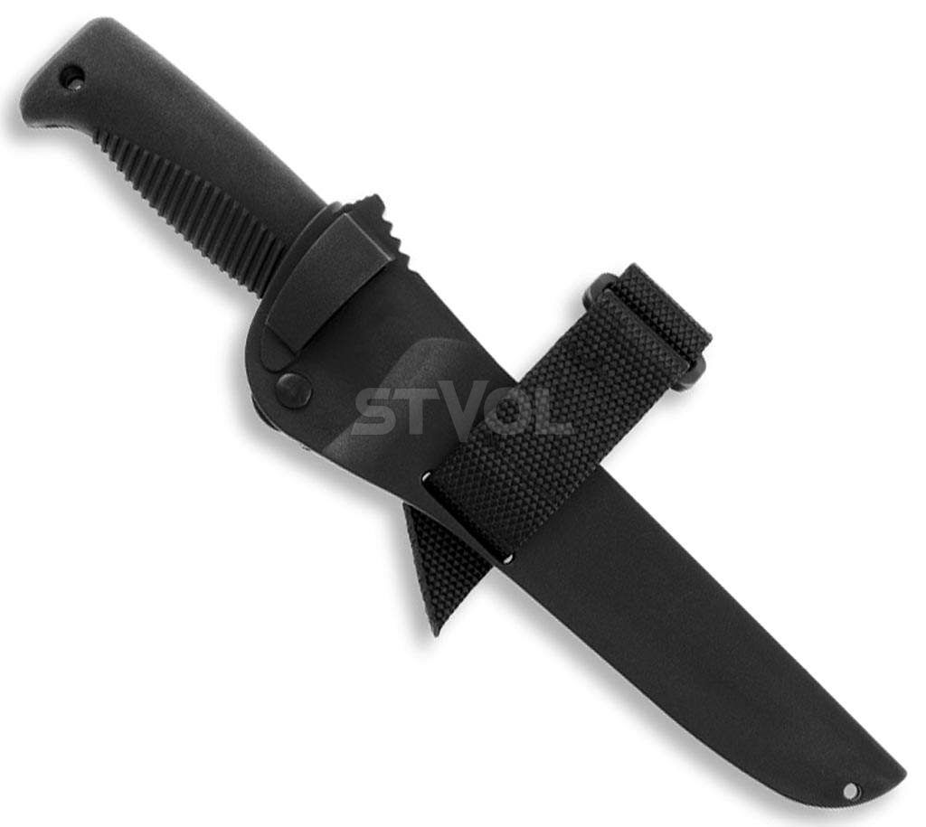 Нож Peltonen M95, покрытие PTFE Teflon, чёрный, черный композитный чехол Фото 5