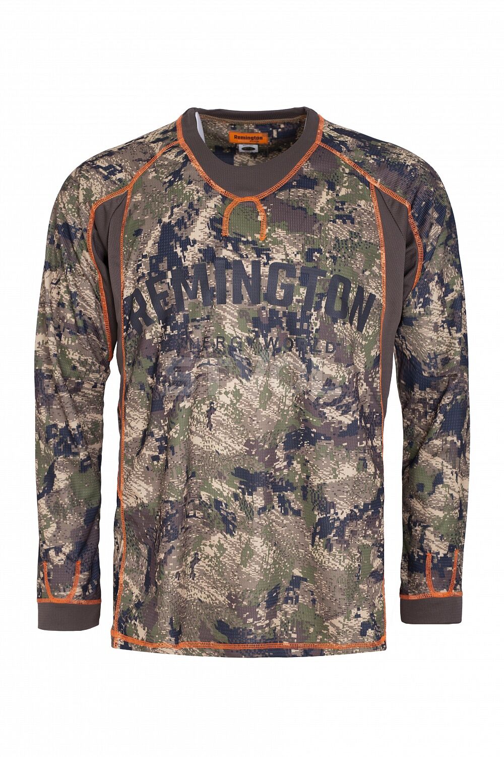Футболка длинный рукав Fit Shirt Green Forest "Remington" фото