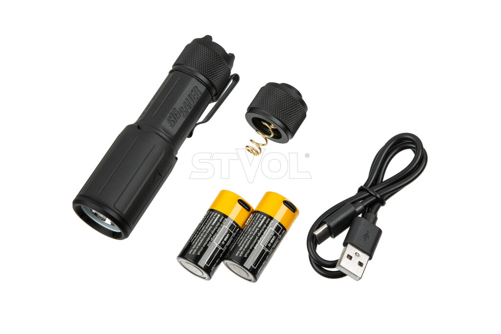 Ліхтар Sig Optics FOXTROT-EDC, COMPACT, RECHARGEABLE, HANDHELD FLASHLIGHT, WHITE LIGHT, BLACK фото 5