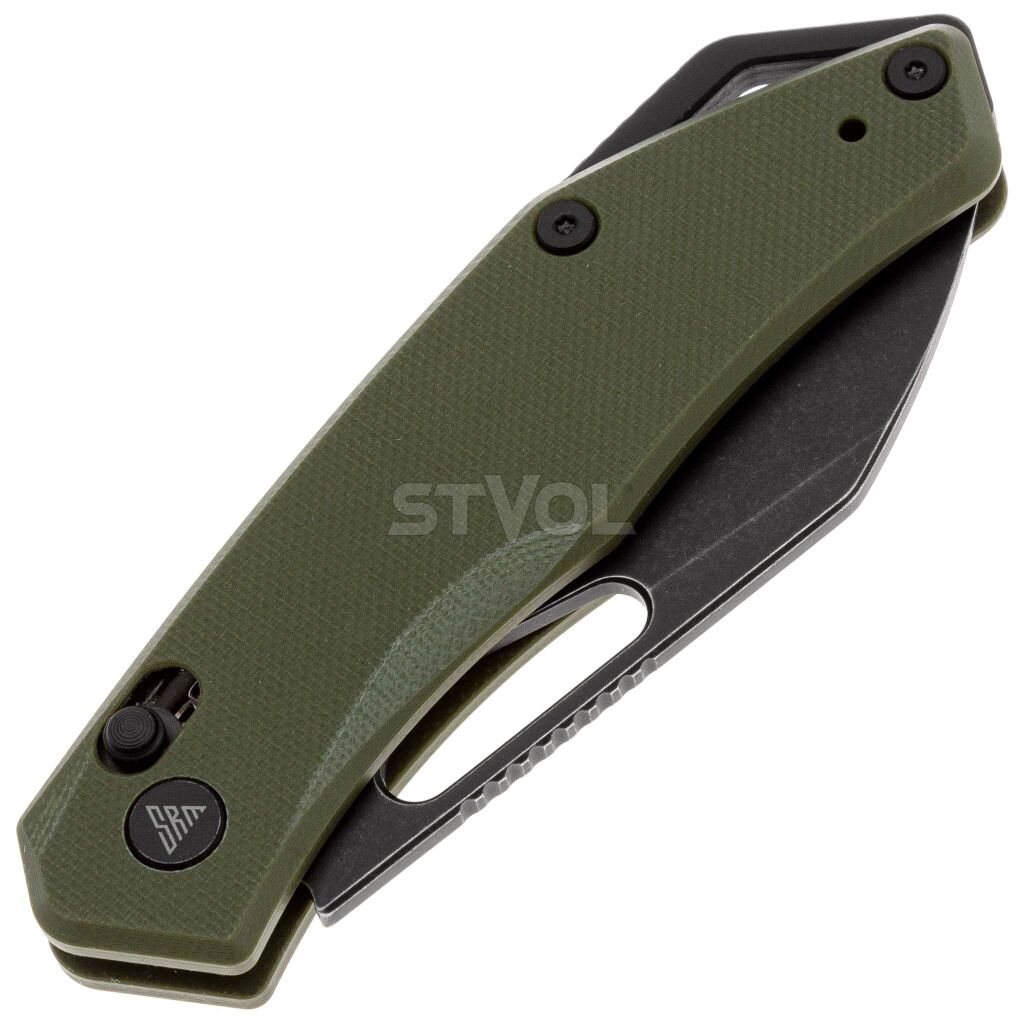 Нож SRM Cub 261M-GP, 154CM, G10, олива Фото 5
