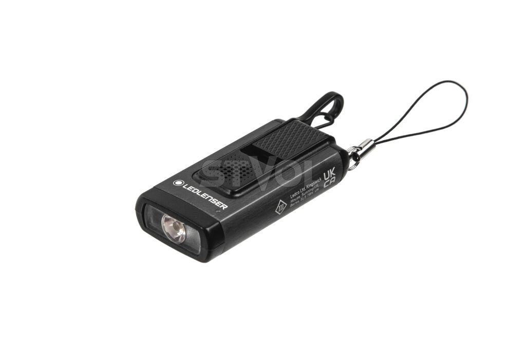 Ліхтар-брелок LedLenser K6R Gray Safety із звуковою сигналізацією, заряджається, 400/200/20 фото