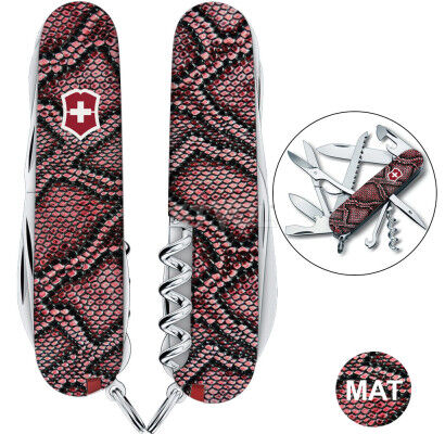 Ніж Victorinox Swiss Army Huntsman Design Принт Шкіра пітона фото 3