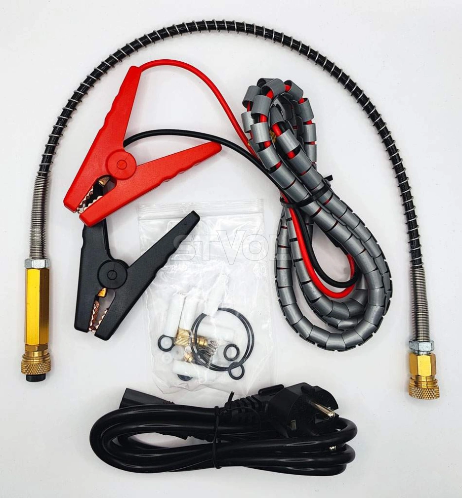 Z9.6.083 Компресор повітряний PCP, електричний 12В, 300 бар / 4500psi Колір: Чорний Напруга: 12v/220 Фото 4