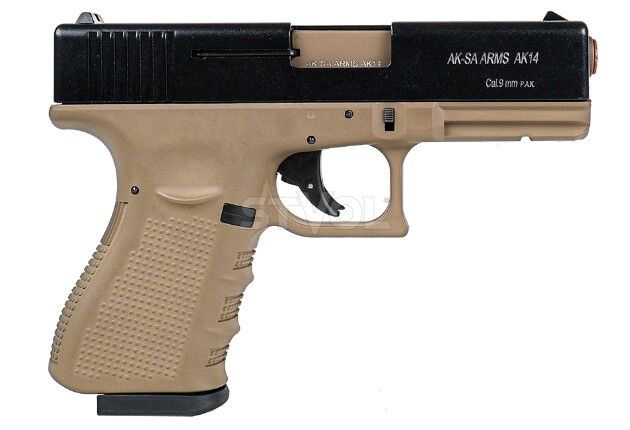 Пістолет сигнальний Aksa Arms AK14 CC-02 cal.9 PAK (Glock 17 Gen 3) фото 2