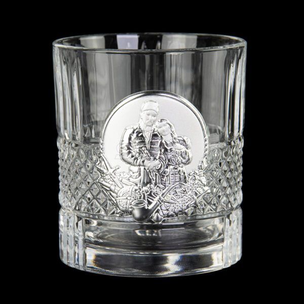 Набор для виски Boss Crystal "Казаки", 6 бокалов, накладки серебро Фото 6