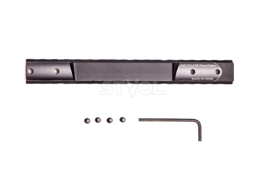 Планка Picatinni 20MOA Millett к Savage Accu-Trigger Long Matte Фото 3