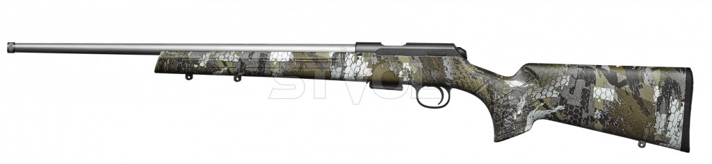 CZ457 STAINLESS  кал.22LR 525 мм,1/2x20 Карабин охотничий с 5-ти заряд. магазином Фото 2